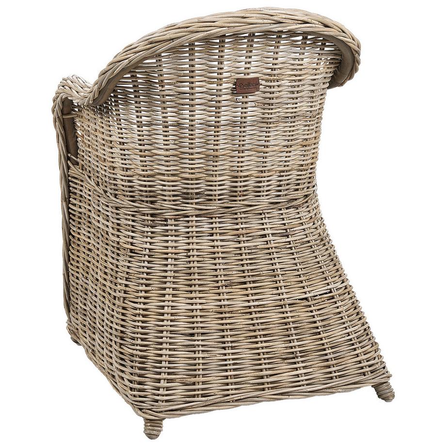 Beliani  Gartensessel 2er Set mit Auflagen aus Rattan Mediterran SUSUA II 