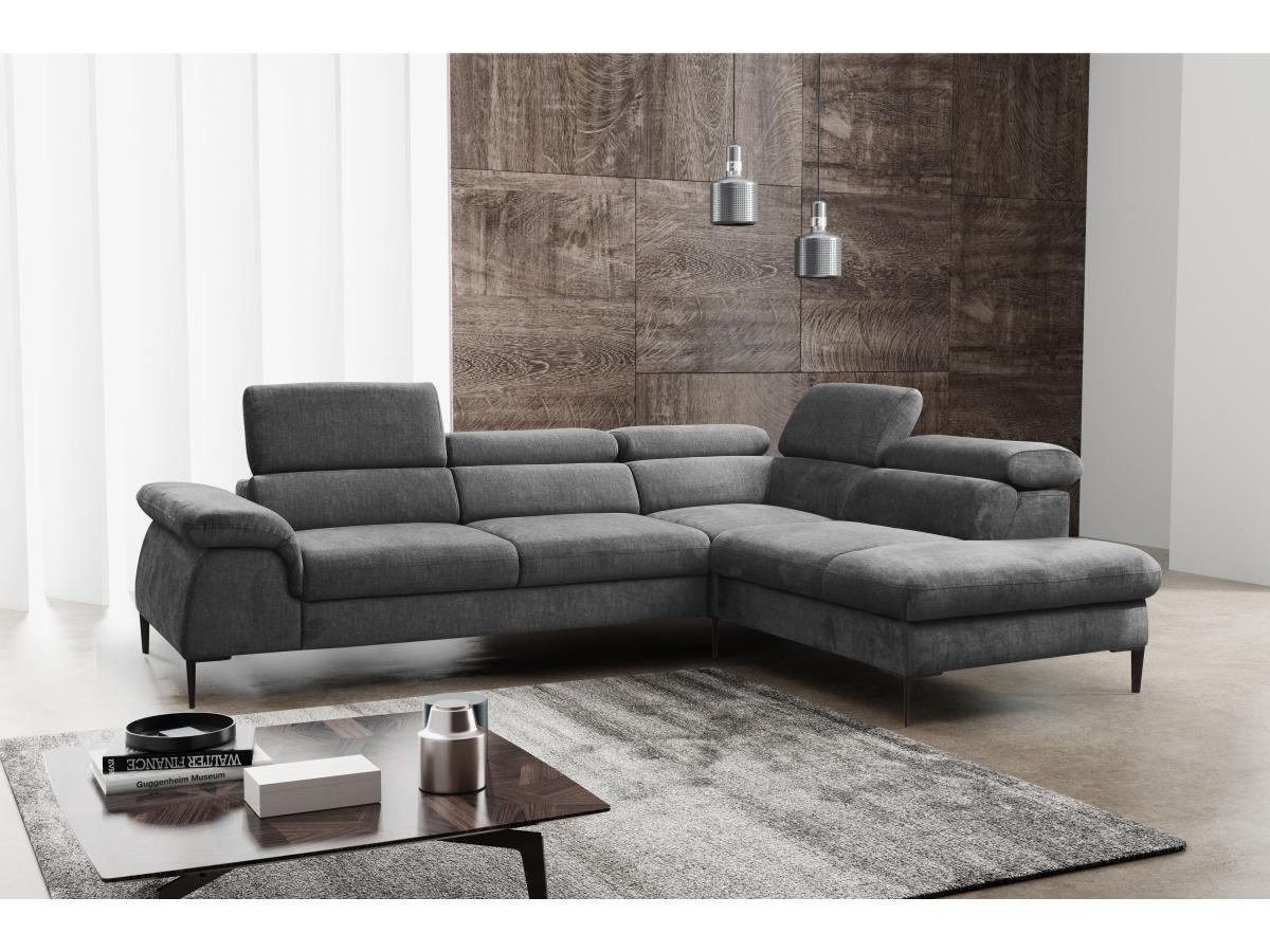 PASCAL MORABITO Ecksofa mit Schlaffunktion SEPINA von PASCAL MORABITO Stoff Ecke rechts  