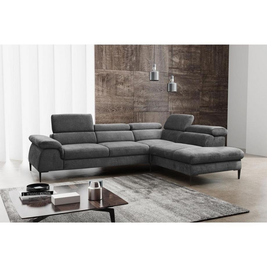 PASCAL MORABITO Canapé d'angle conible en velours SEPINA de PASCAL MORABITO Angle droit  