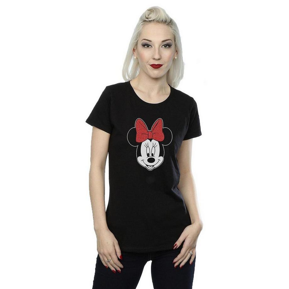 Disney Minnie Mouse T-Shirt Fiocco Glitter  