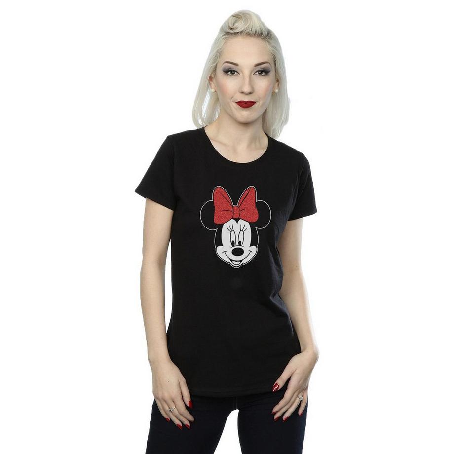 Disney Minnie Mouse T-Shirt Fiocco Glitter  
