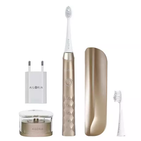 AILORIA  SHINE BRIGHT Brosse à dents à technologie sonique USB - Édition limitée Doré