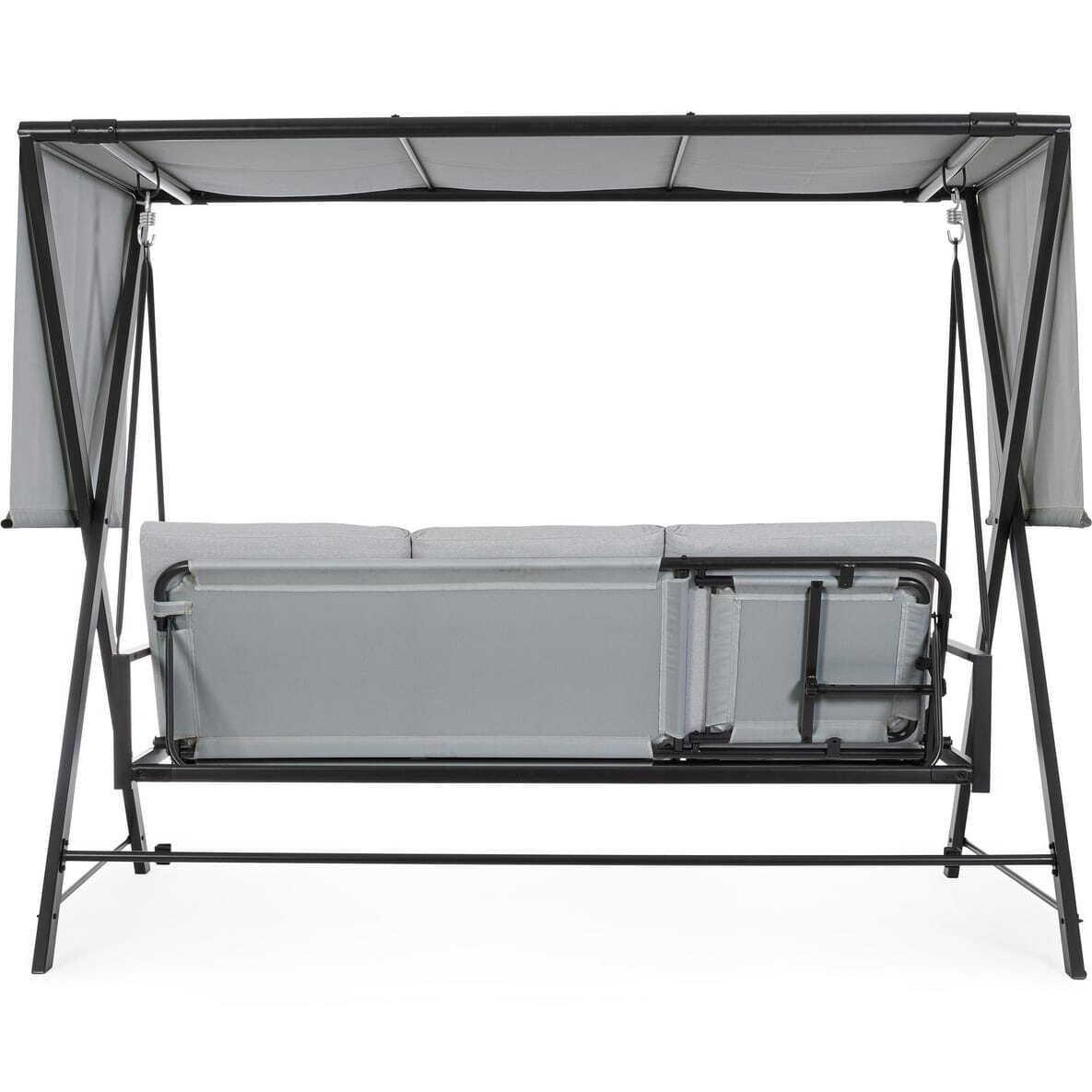 mutoni Balancelle Pompei 3 places gris clair 223x128  