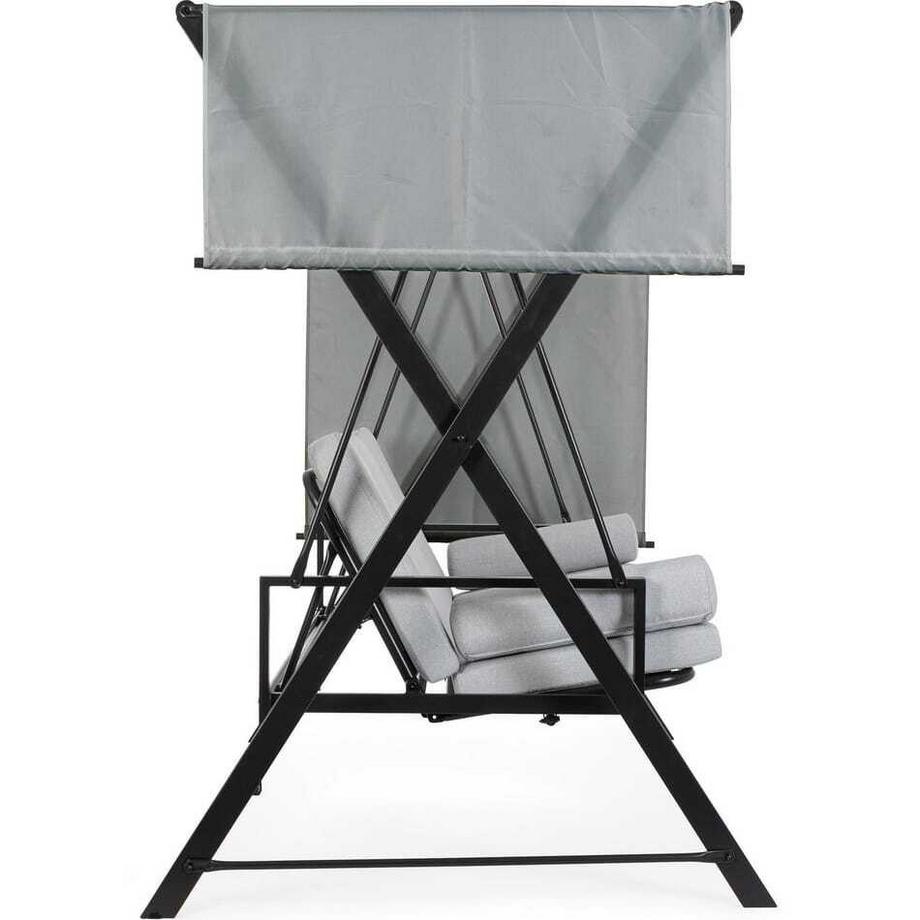 mutoni Hollywoodschaukel Pompei 3-Sitzer hellgrau 223x128  