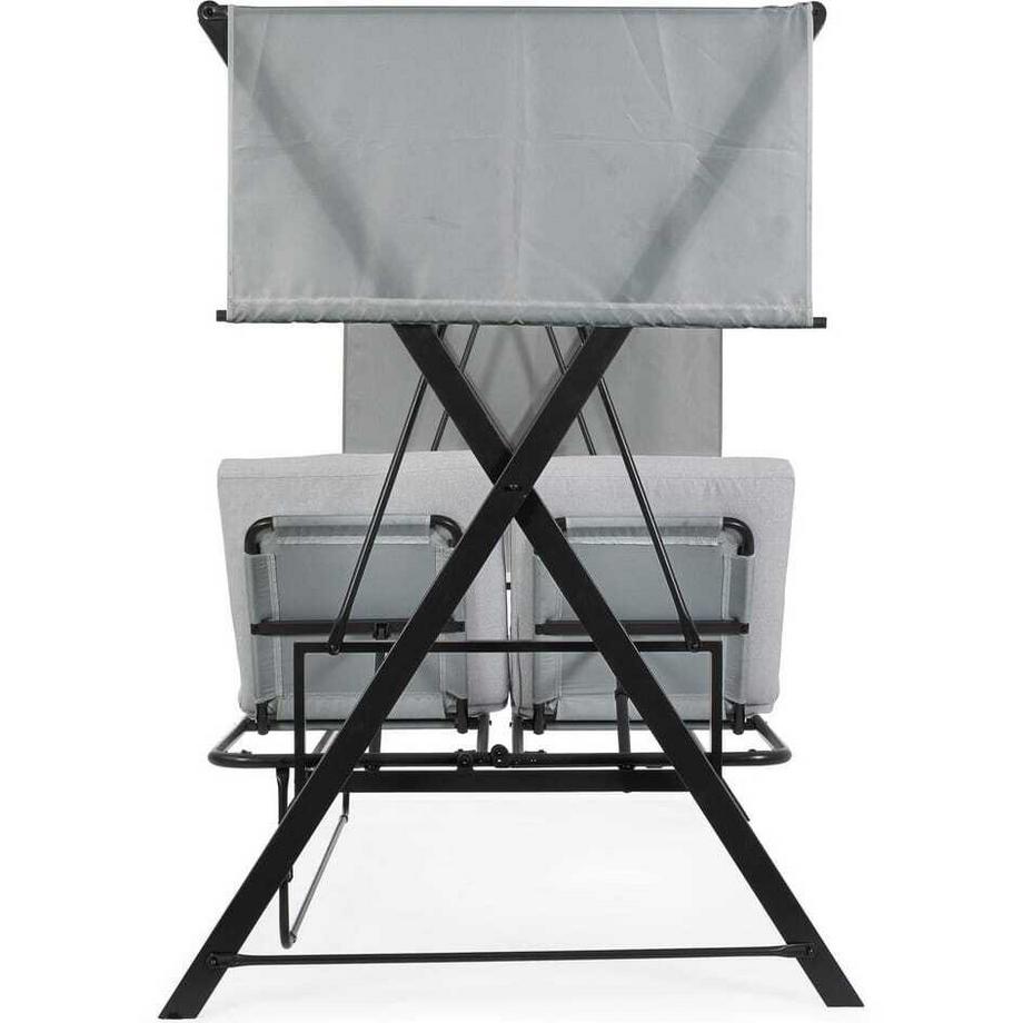 mutoni Hollywoodschaukel Pompei 3-Sitzer hellgrau 223x128  