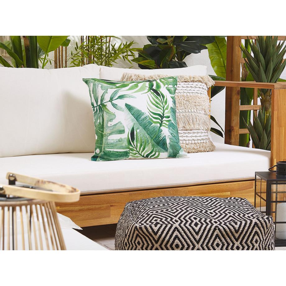 Beliani Lot de 2 coussins d'extérieur en Polyester Moderne PAVELLI  