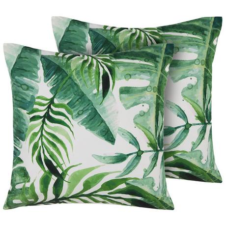 Beliani Gartenkissen 2er Set aus Polyester Modern PAVELLI  