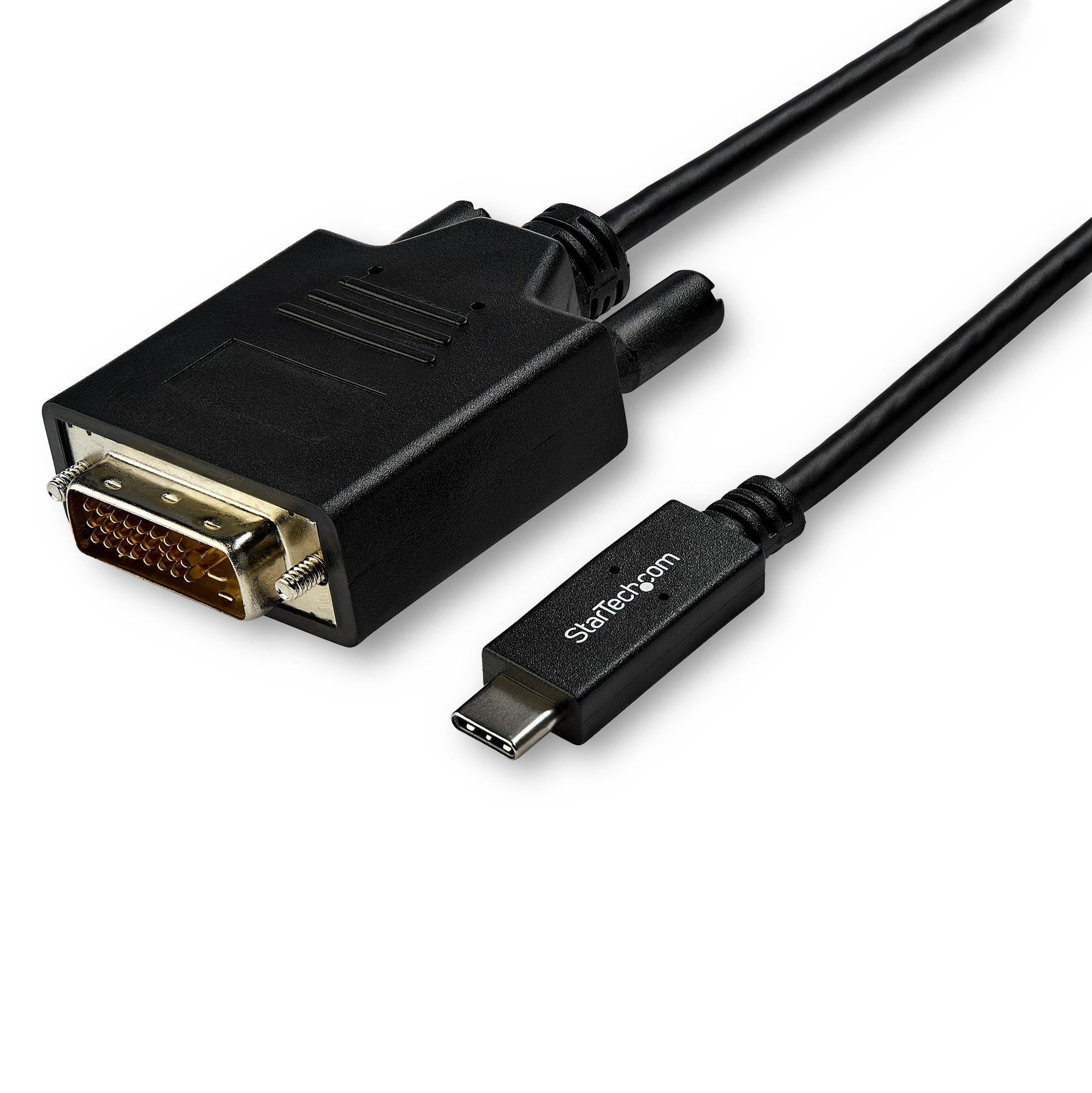 STARTECH.COM  StarTech.com 3m USB-C auf DVI Kabel - 1920 x 1200 - Schwarz 