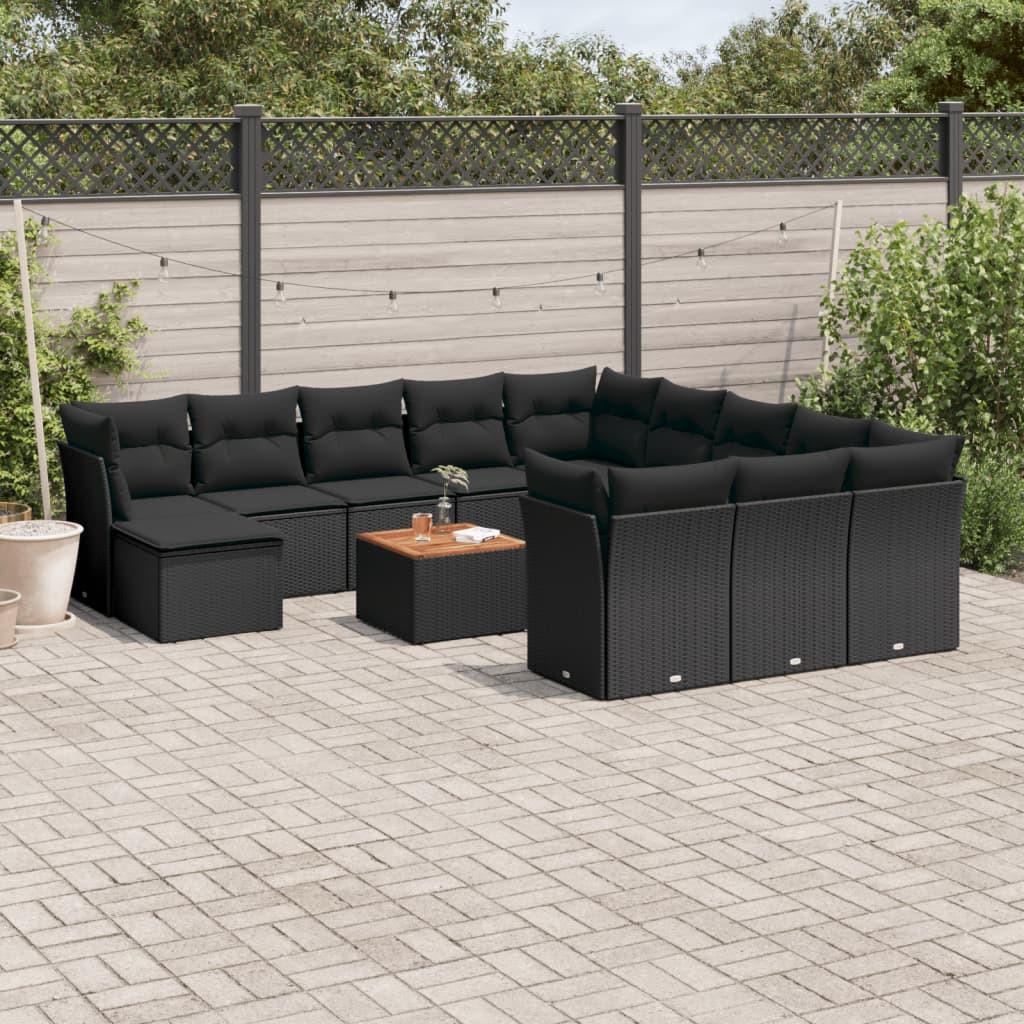 VidaXL set divano da giardino Polirattan  