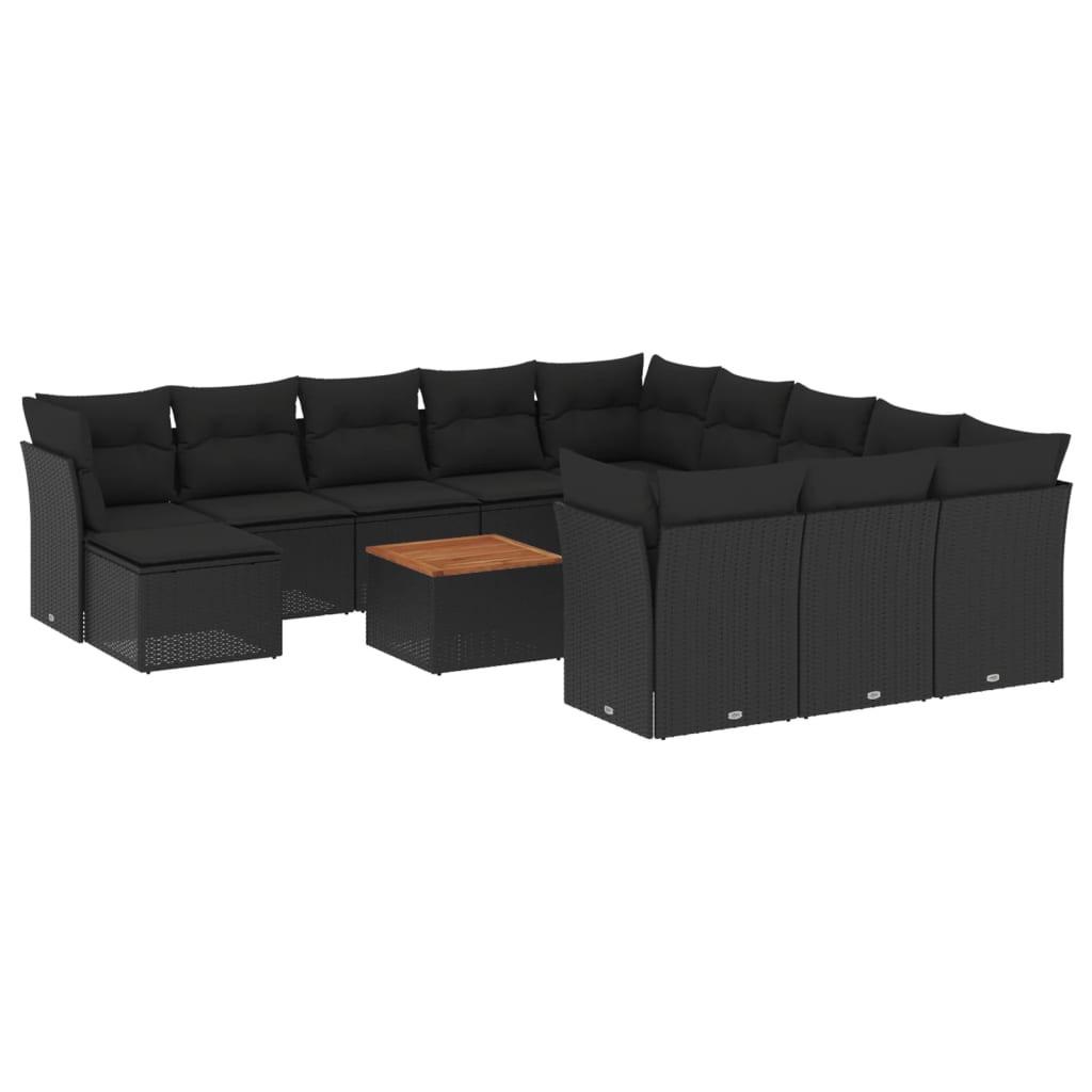 VidaXL set divano da giardino Polirattan  