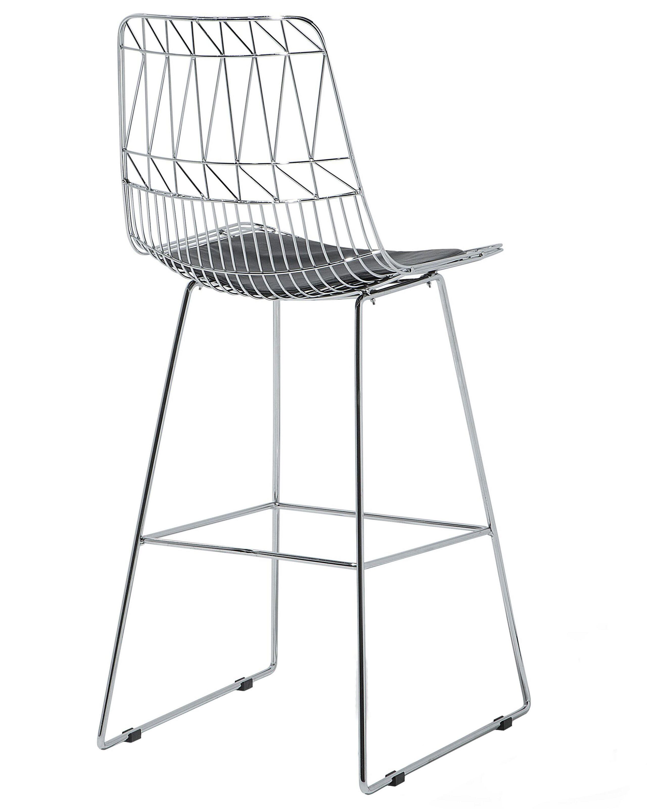 Beliani Set di 2 sedie alte en Acciaio Moderno PRESTON  