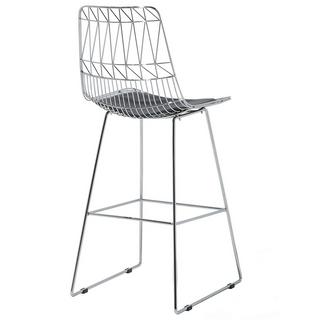 Beliani Set di 2 sedie alte en Acciaio Moderno PRESTON  