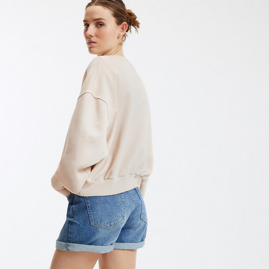 La Redoute Collections Sweat Court Col Rond  