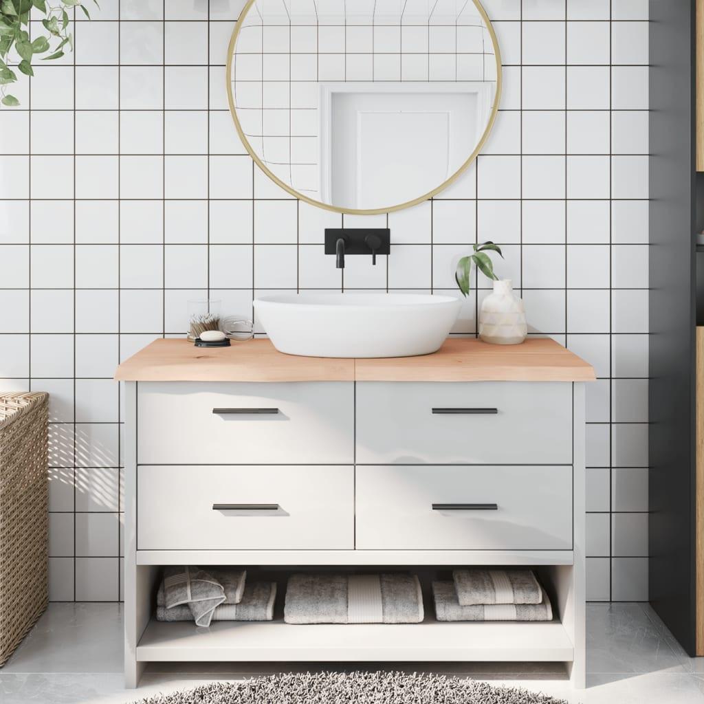 VidaXL  Comptoir de salle de bain bois de chêne 