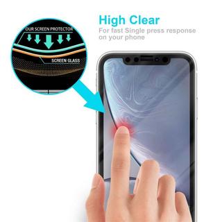 Cadorabo  Plein écran Film de protection compatible avec Apple iPhone XR - Verre de protection d'écran trempé d'une dureté de 9H avec 3D Touch (RETAIL PACKAGING) 