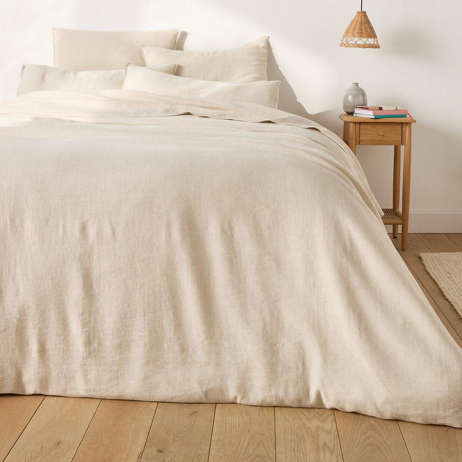 La Redoute Intérieurs Housse de couette en coton/lin lavé  
