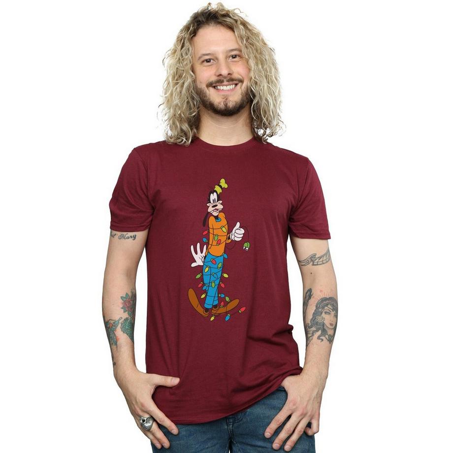 Disney Goofy Luci di Natale T-Shirt  