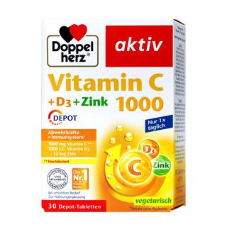 Doppelherz  Doppelherz Vitamin C 1000 + Vitamin D Depot 