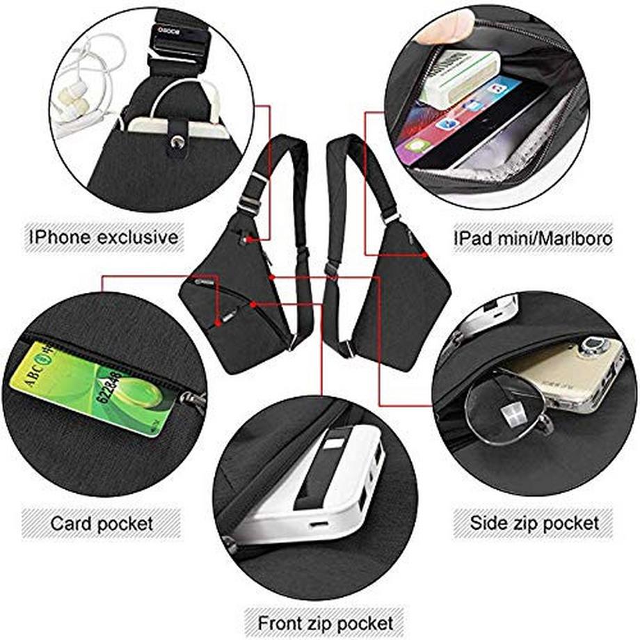 Only-bags.store Wasserdichte Mini Anti-Diebstahl Umhängetasche  