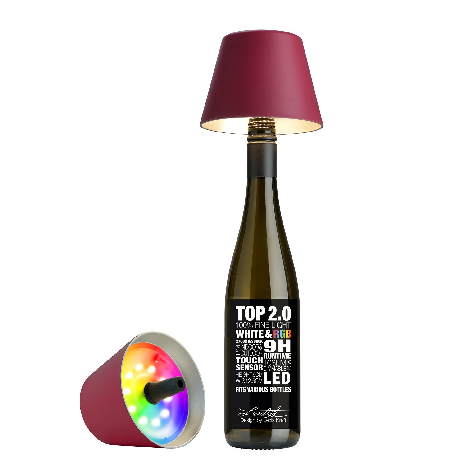 Sompex  Top Lampe 2.0 weinrot 