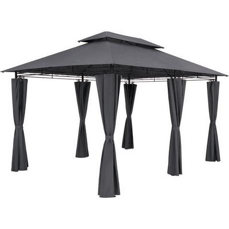 mutoni Gazebo da giardino Moldau antracite 400x300  