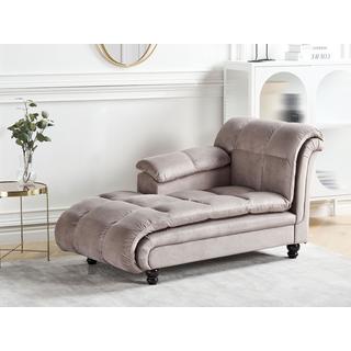 Beliani Chaise longue côté droit en Polyester Glamour LORMONT  