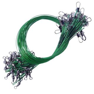 eStore  20x Capi in Acciaio per la Pesca - 15 cm - Verde 