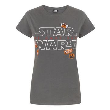 The Last Jedi TShirt mit AbzeichenDesign