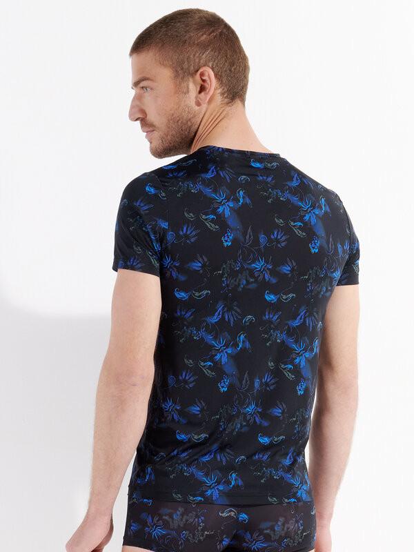 HOM Camicia Moda Scollo a V Stampa Floreale  