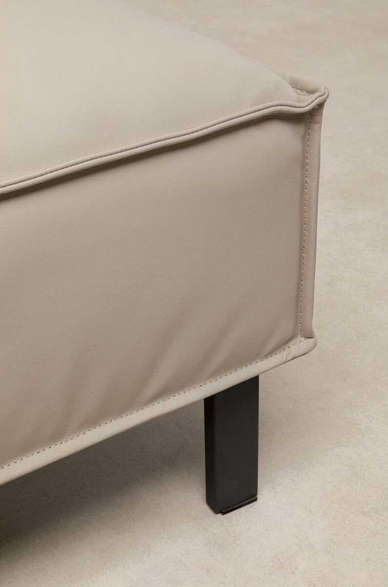 KARE Design Tabouret Victor cuir gris  