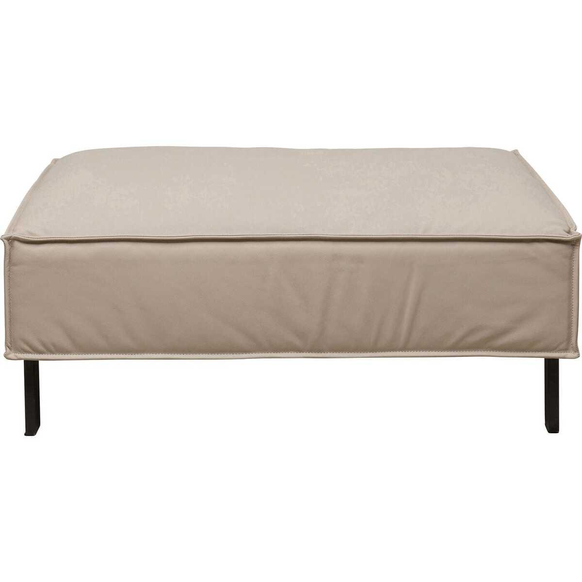 KARE Design Tabouret Victor cuir gris  