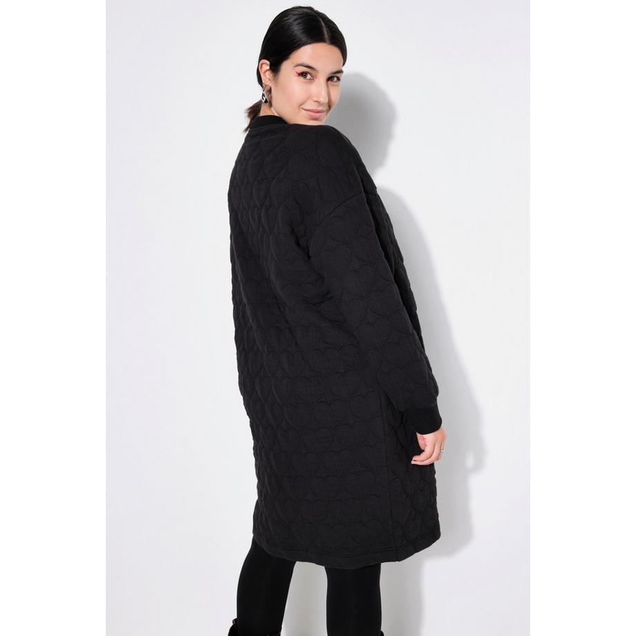 Studio Untold Oversized Sweat Minikleid mit Herzsteppung  