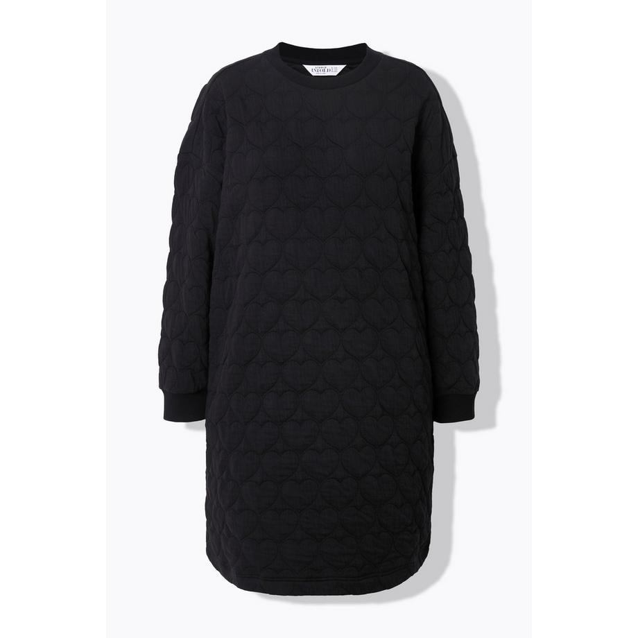 Studio Untold Oversized Sweat Minikleid mit Herzsteppung  