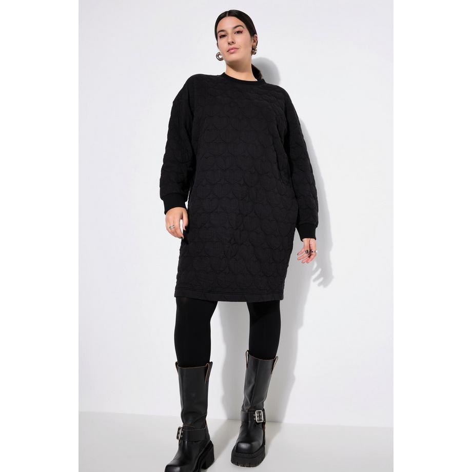 Studio Untold Oversized Sweat Minikleid mit Herzsteppung  