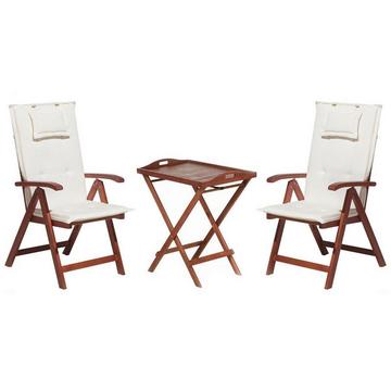 Set di tavolino e sedie en Legno d'acacia Classico TOSCANA
