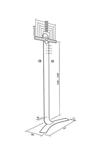 Erard  Erard STANDiT PRO 2,29 m (90") Nero, Bianco 