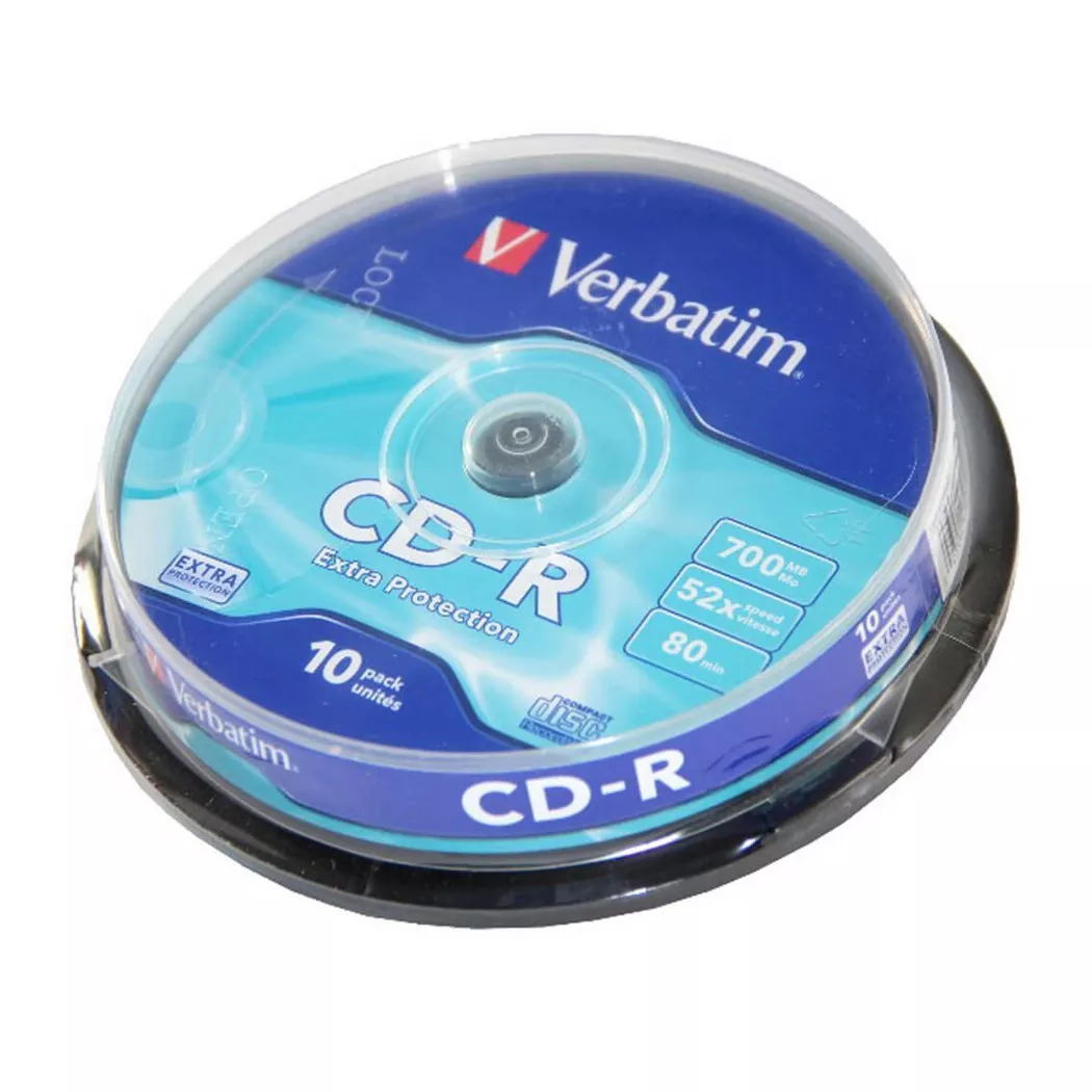 Verbatim -  CD-R 52x 700MB 10er-Pack Spindel