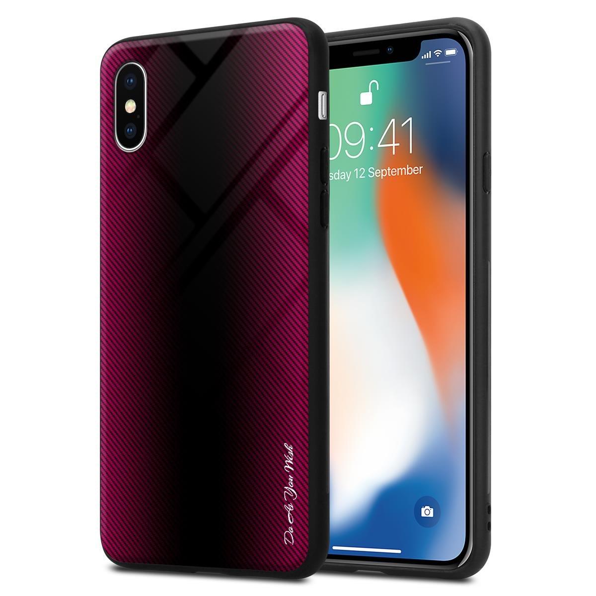 Cadorabo  Hülle für Apple iPhone X / XS Streifen Optik 