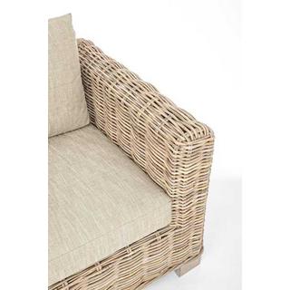 mutoni Fauteuil de jardin avec coussins Fortaleza  