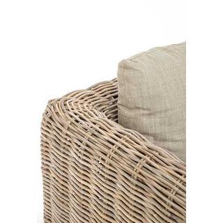 mutoni Fauteuil de jardin avec coussins Fortaleza  