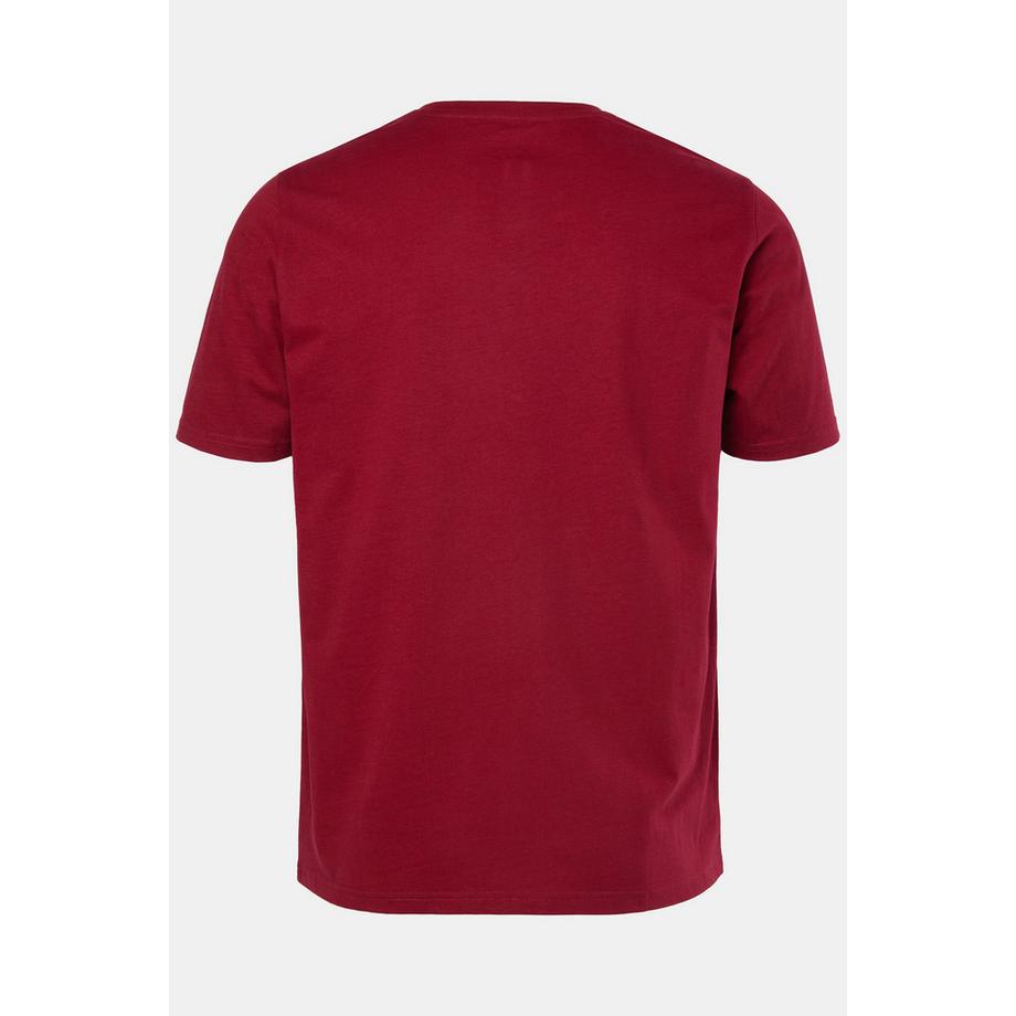 JP1880 T-shirt Henley Basique Manches Courtes Patte de Boutonnage  