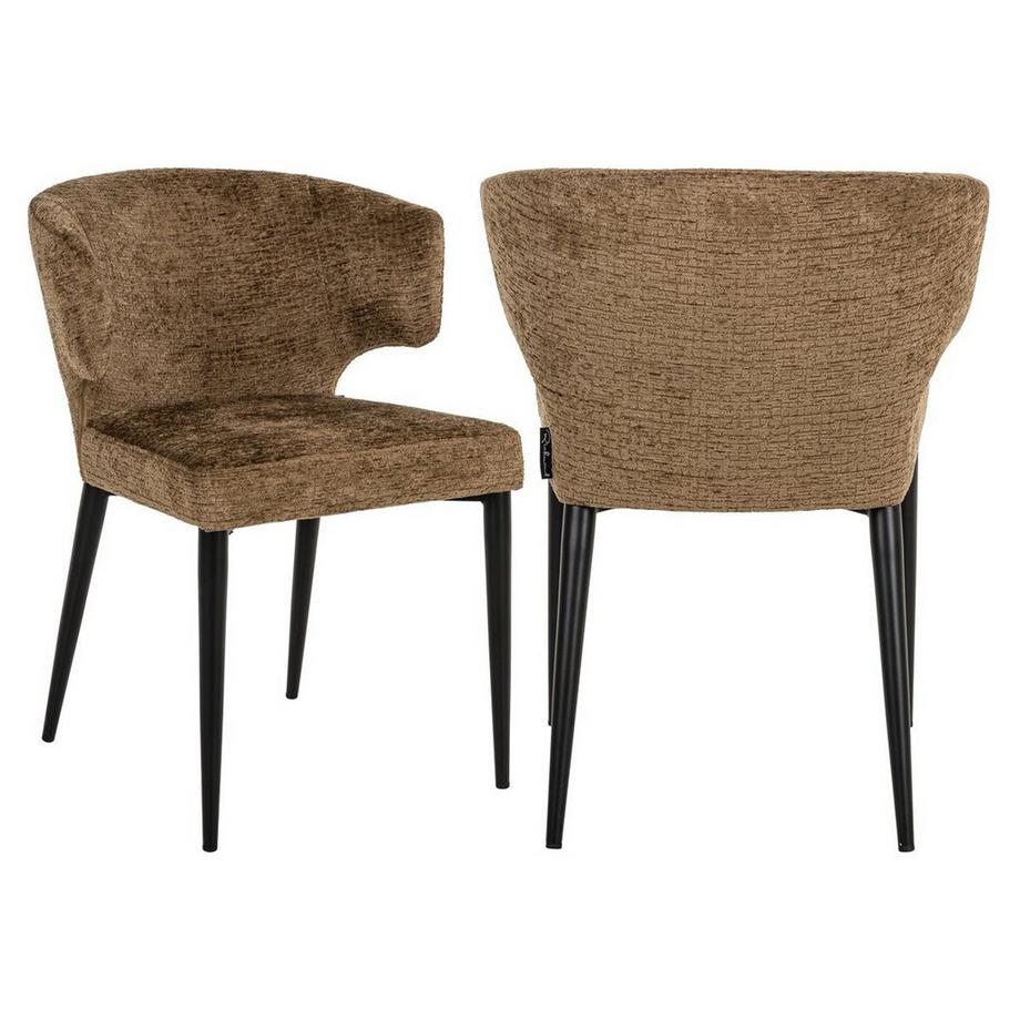 Richmond Interiors Esszimmerstuhl Taylor brandy fusion (objekttauglich)  