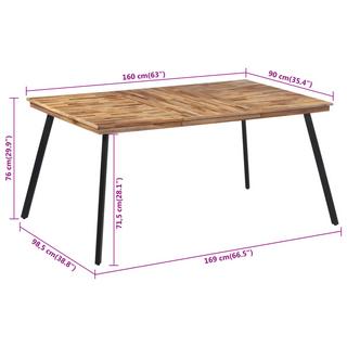 VidaXL Table à manger teck  