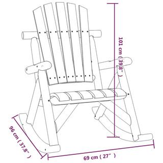 VidaXL Garten lounge set holz  