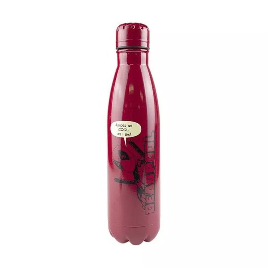 MARVEL - Deadpool, Metallflasche 500 ml, Rot Bunt