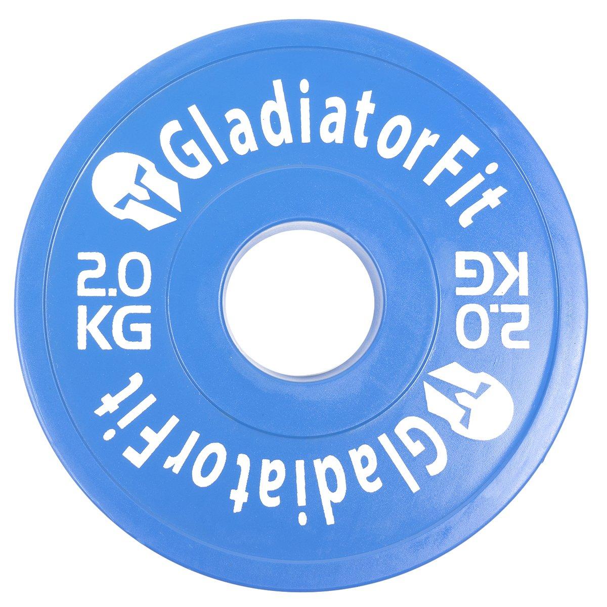 GladiatorFit  Disques fractionnaires en caoutchouc "Fractional Plate" Ø 51mm (lot de 2) 