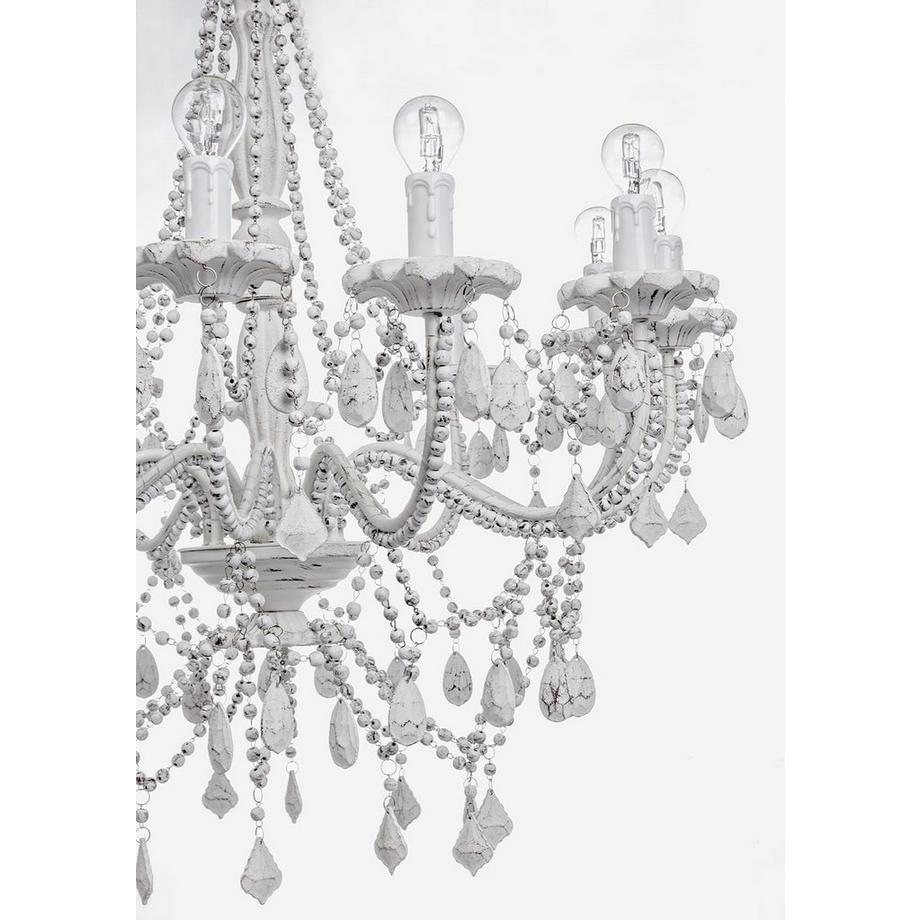 mutoni Leuchter Beads 12 Lichter weiss  