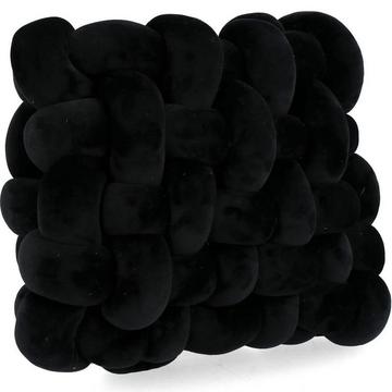 Coussin Entwine noir 30x30