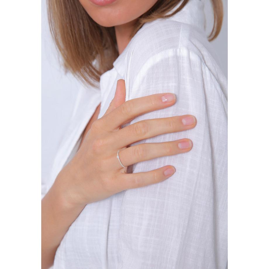 Elli  Bague Solitaire Avec Topaze 