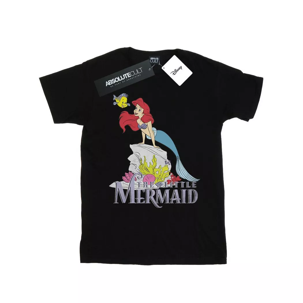 Disney - The Little Mermaid Sea Friend TShirt, für Damen, Schwarz, Größe XL